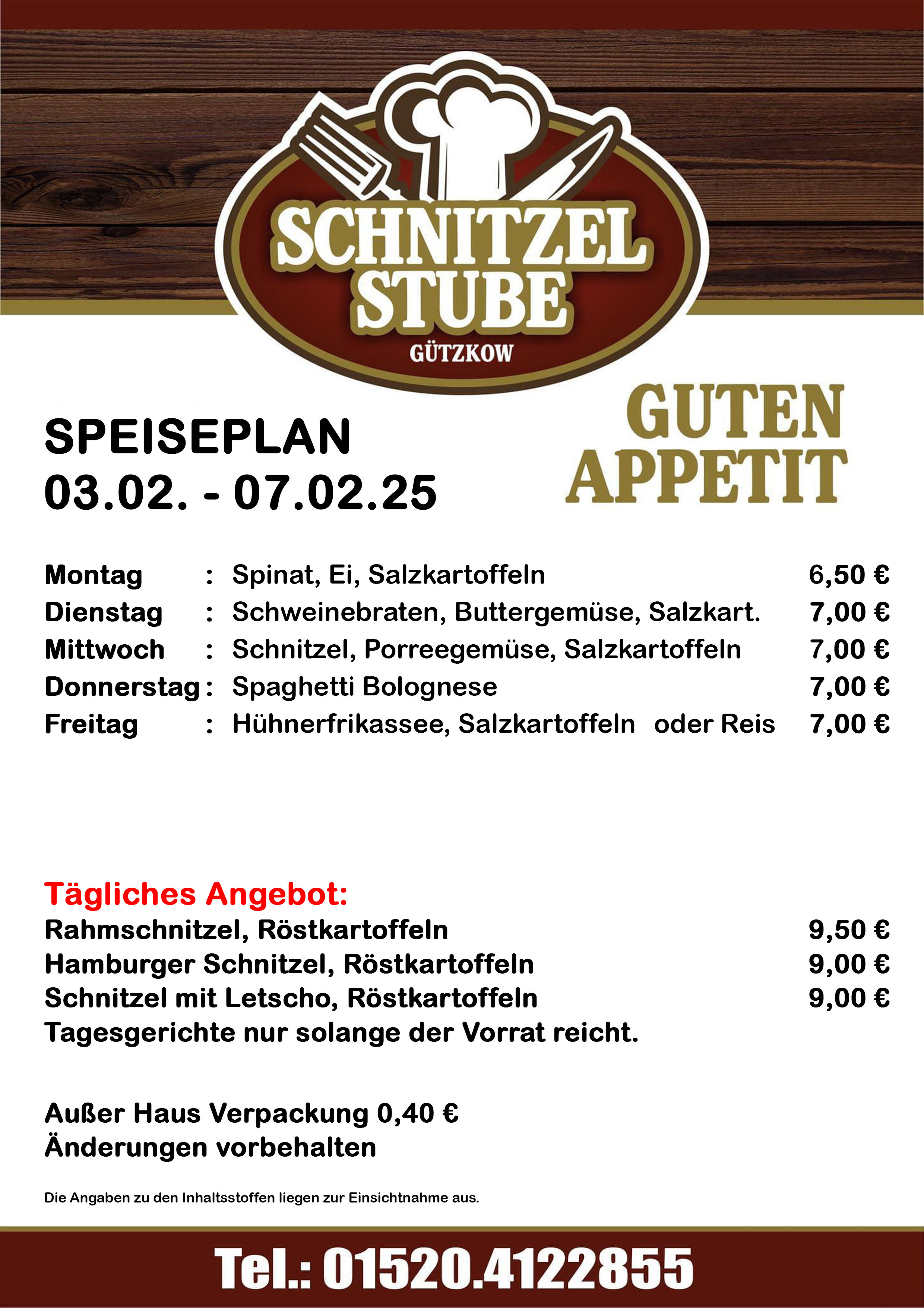 Speiseplan KW06 03.02