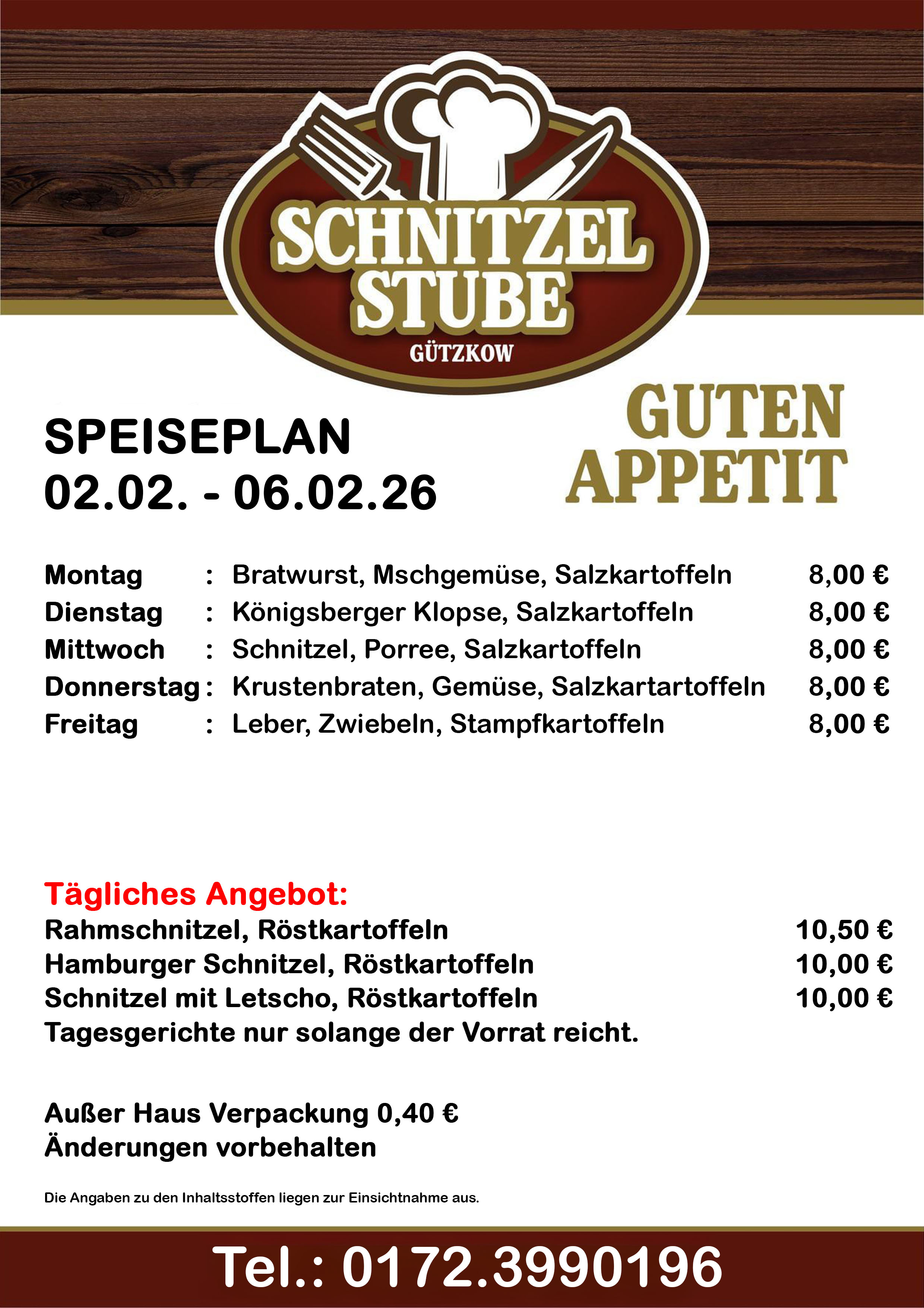 Speiseplan KW06 02.02